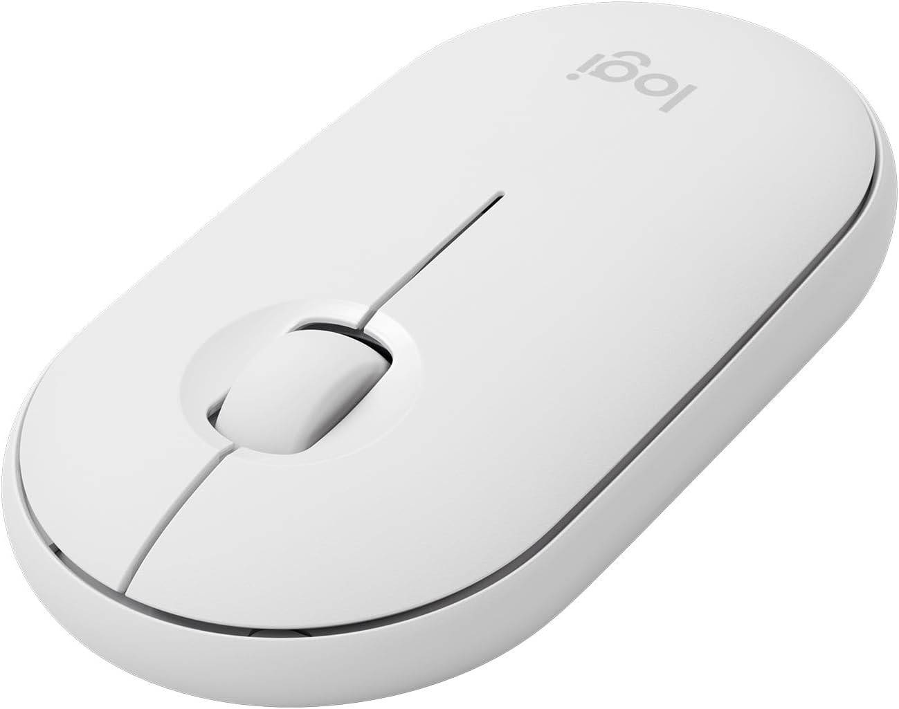 Logitech Slim Wireless Bluetooth Mouse White Optical Portable Mouse for Mac