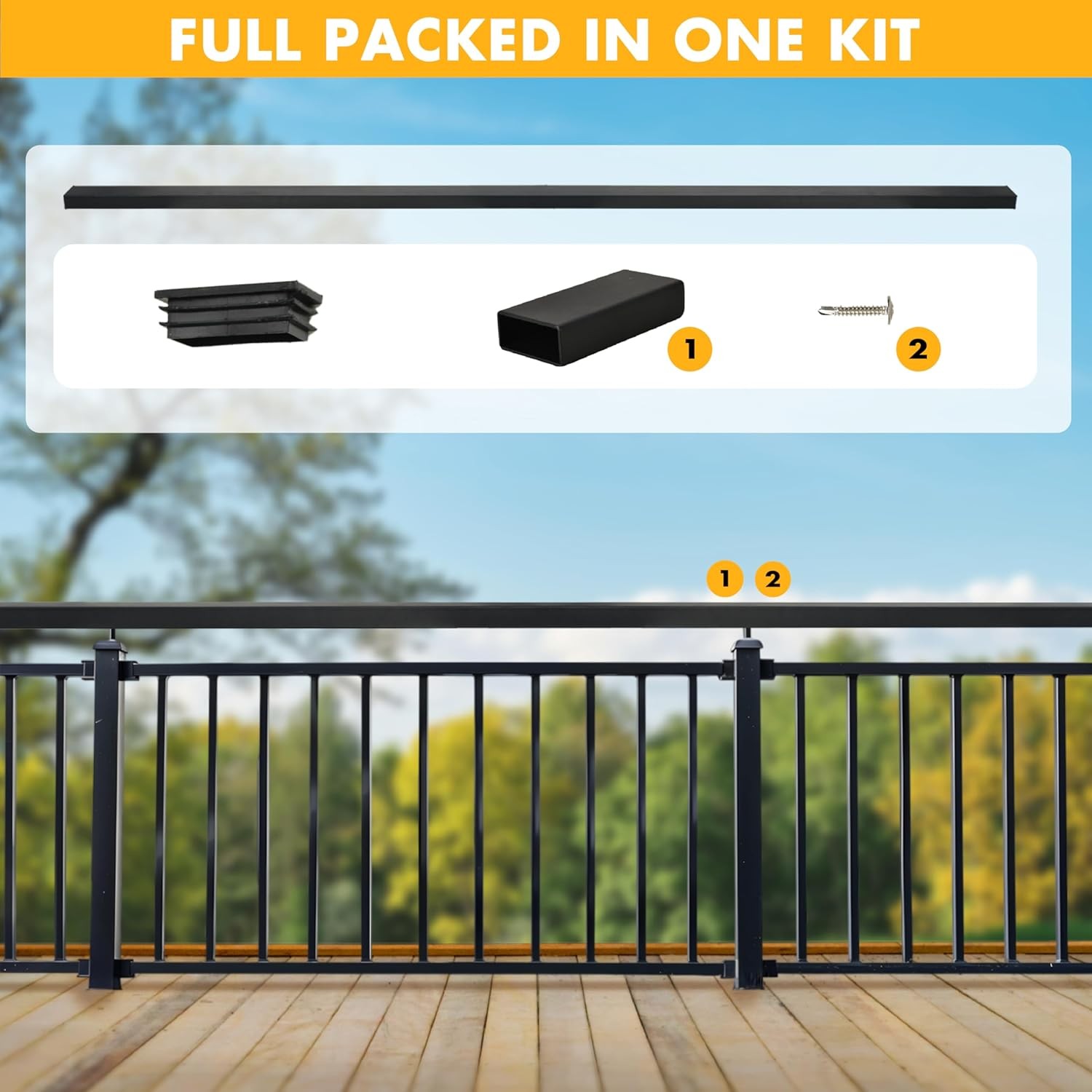 1 Pack 6F6 Length Stainless Steel 304 Adjustable Cable Rectangular Set 1