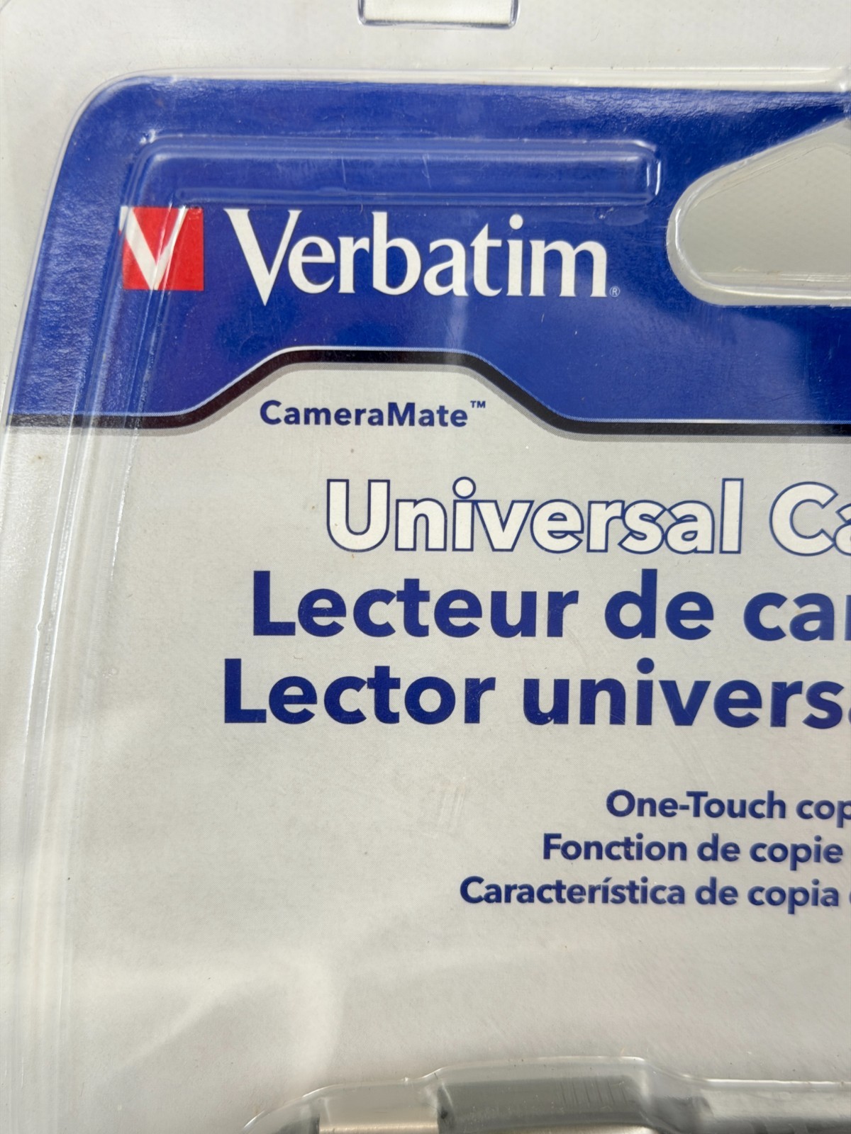 Verbatim CameraMate Universal USB 2.0 Memory Card Reader One-Touch Copy NEW