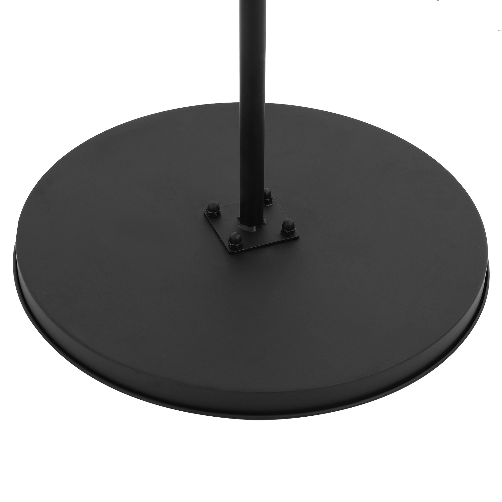 Steel Floor Standing Clothing Display Stand Black Modern Round Garment Rack