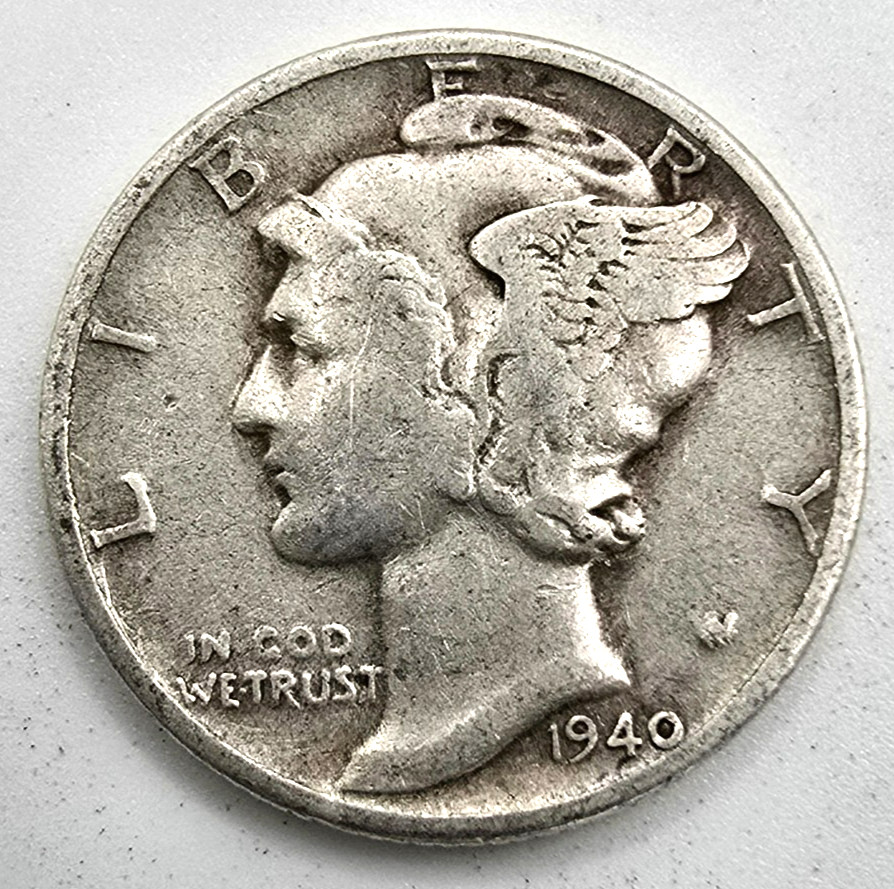 1940 P Mercury Dime VF/XF You Grade it! EF 90% Silver Type Coin Free ship!