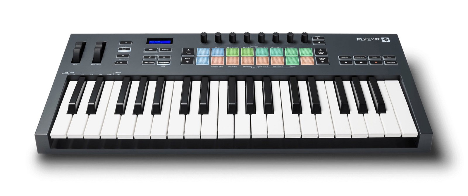 Novation FLkey 37 Key MIDI Keyboard Controller for FL Studio+Dual Shelf Stand