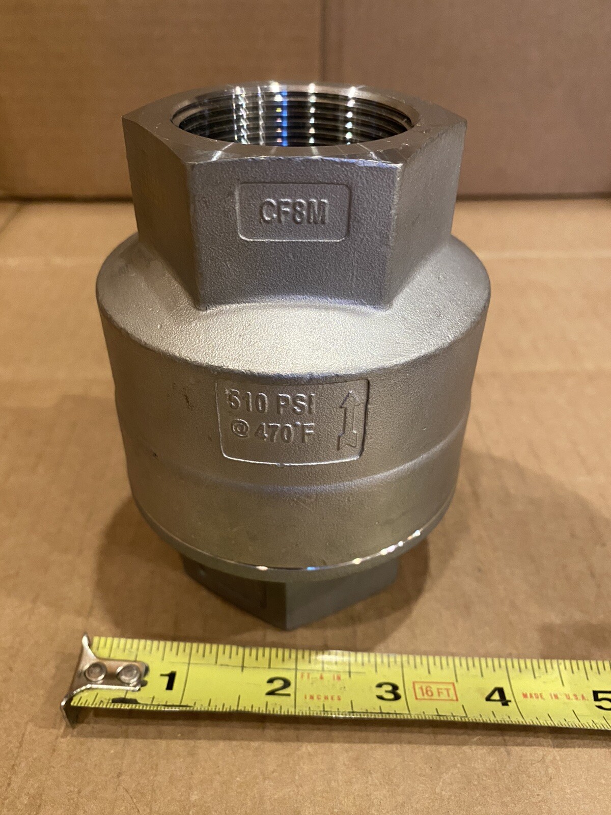 DFT 8373 1-1/2" SCV Check Valve, 750 CWP, CF8M