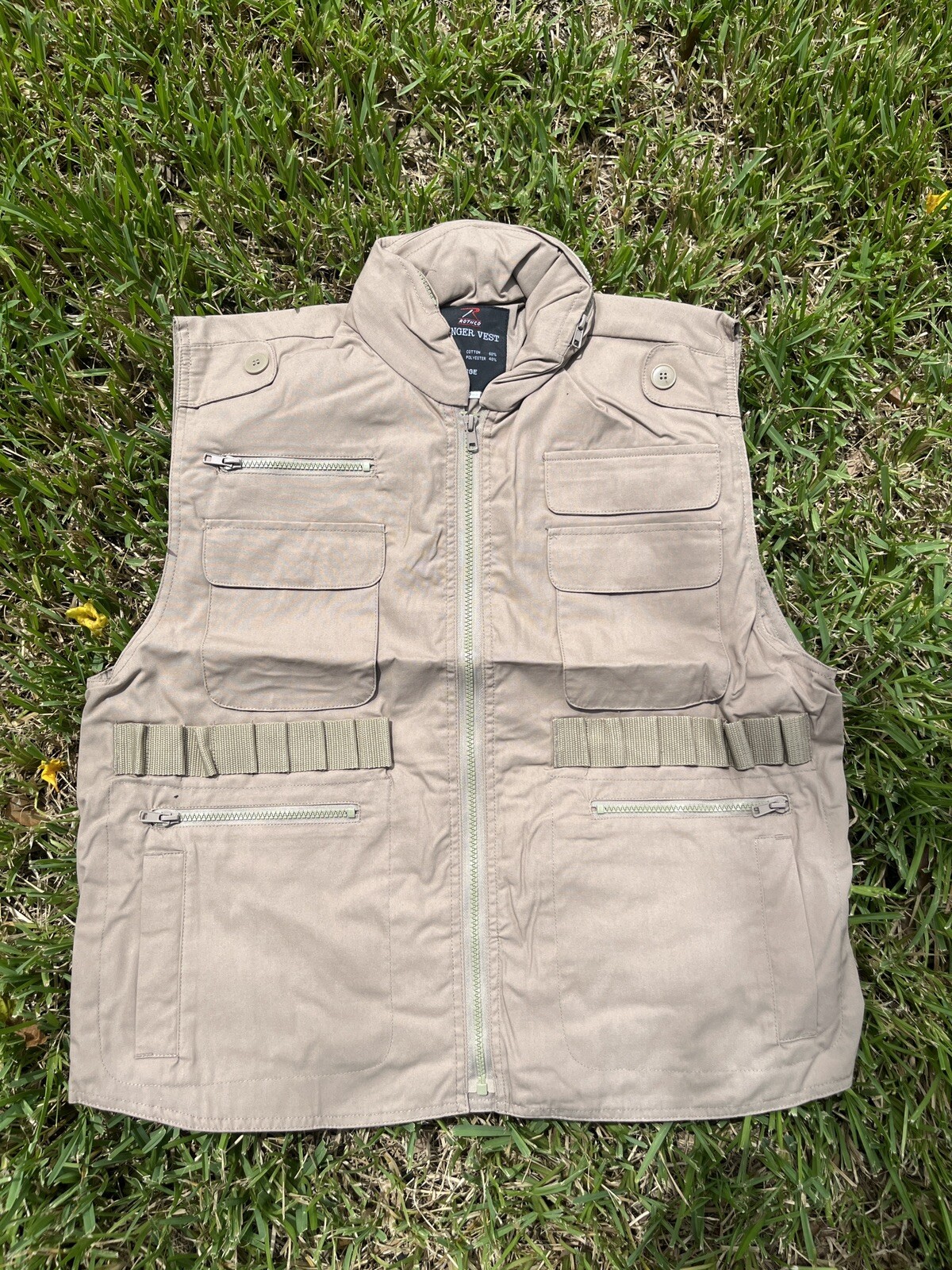 Rothco Military Hunting Tactical Ranger Vest with hood Tan All Sizes BRAND NEW