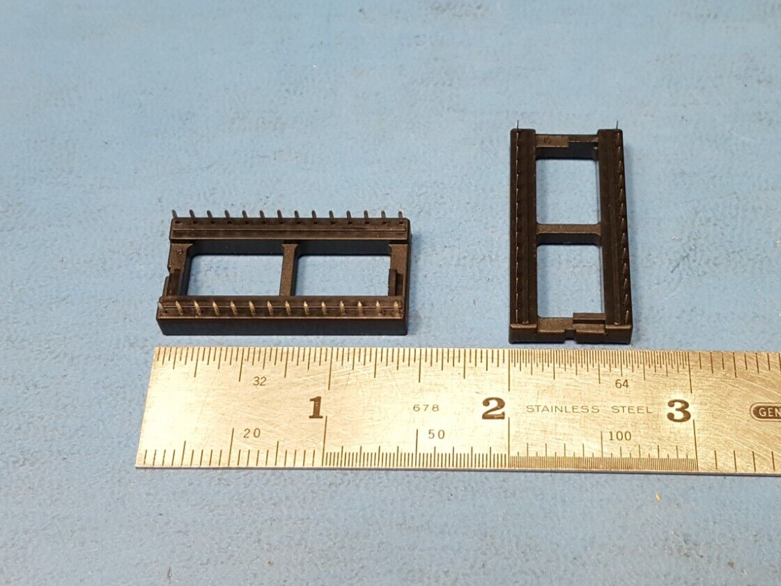 (9 PCS) IC SOCKET 28 PIN ( 2 X 14 ) DIP SOCKET PC PIN Through-hole