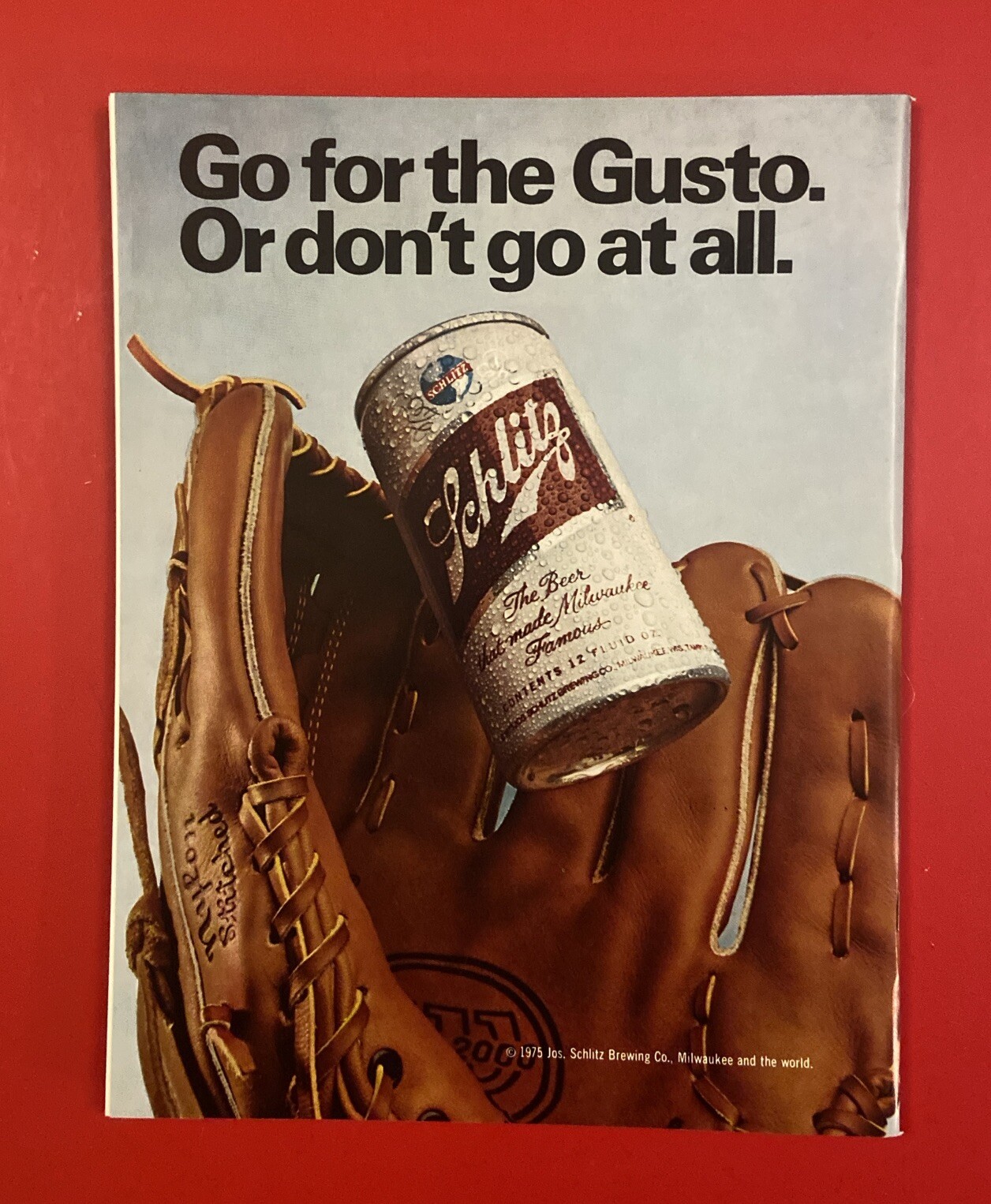 1975 MLB Baseball ALL STAR GAME Program Vintage Milwaukee Brewers Hank Aaron