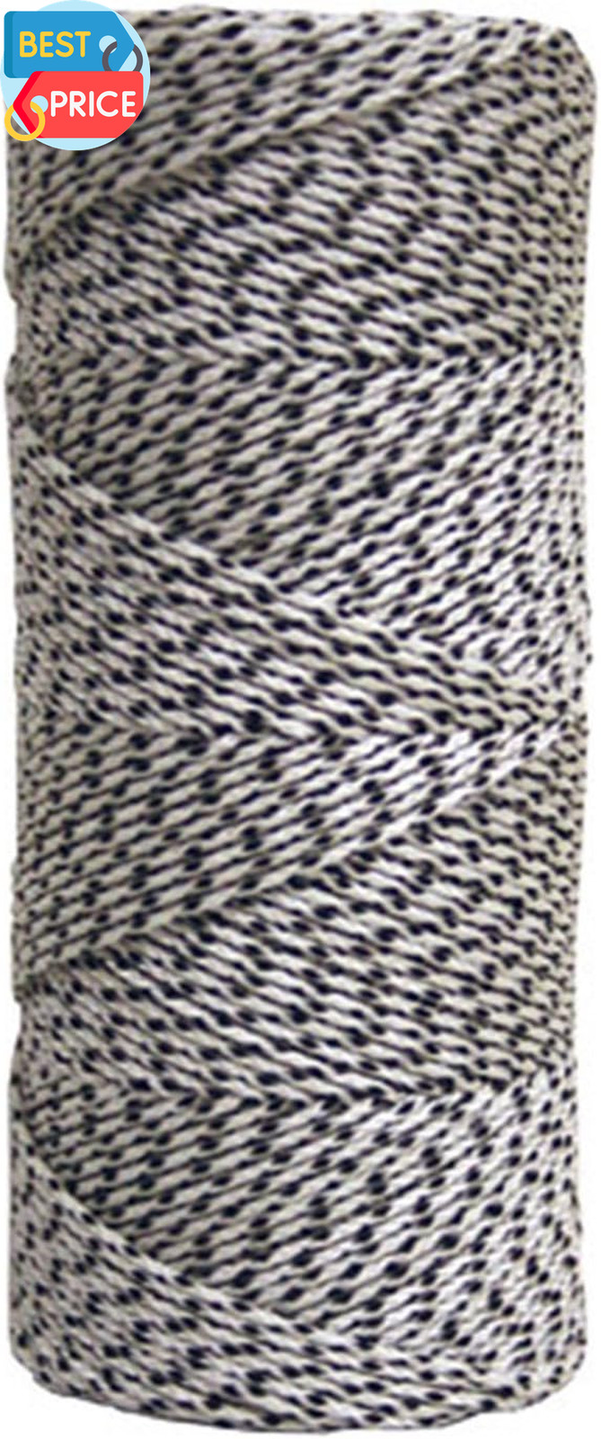 BC352 Premium Professional Bonded Braided Masons Line with 500-Feet Tube, White/