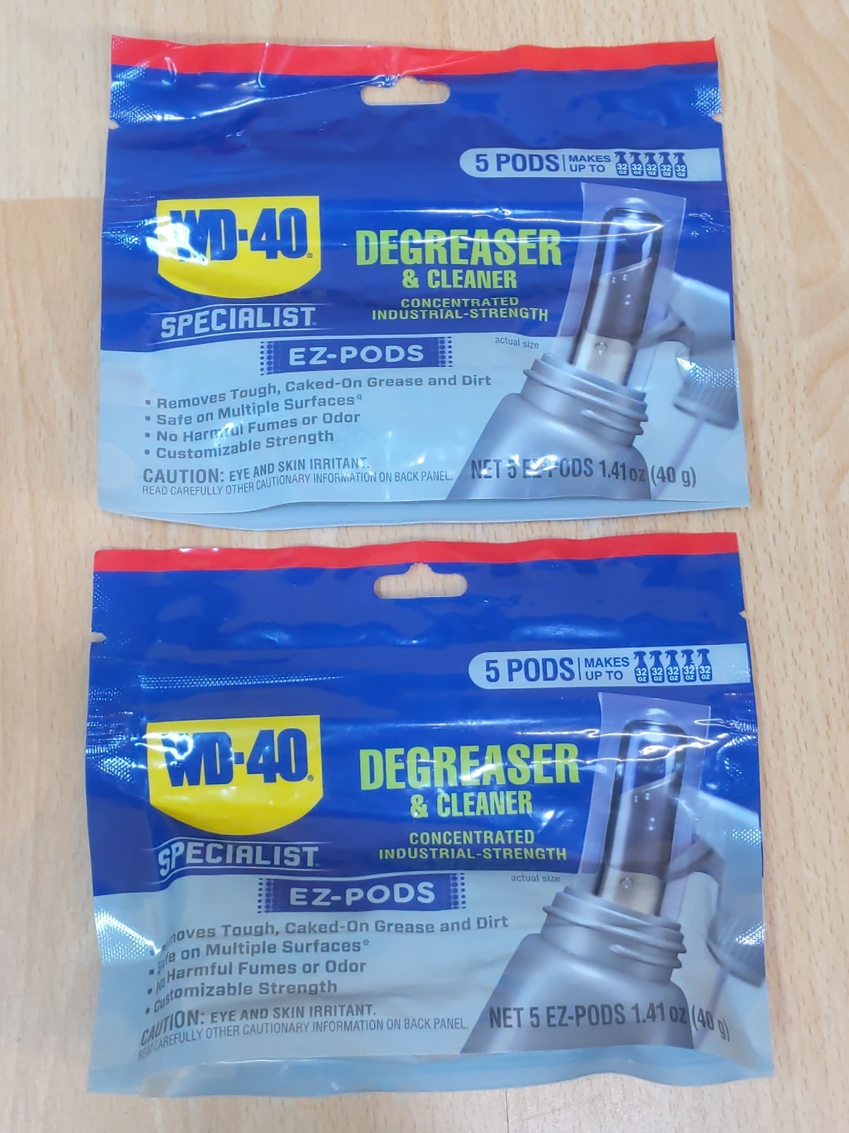 Lot Of 2 WD-40 Specialist Industrial-Strength Degreaser Cleaner EZ-PODS 5ct.