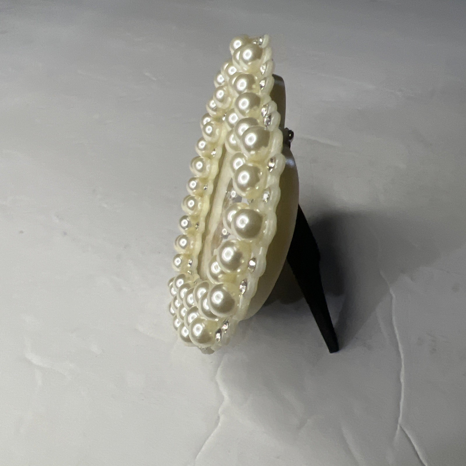 Plastic Pearl 4” Picture Frame New Old Stock