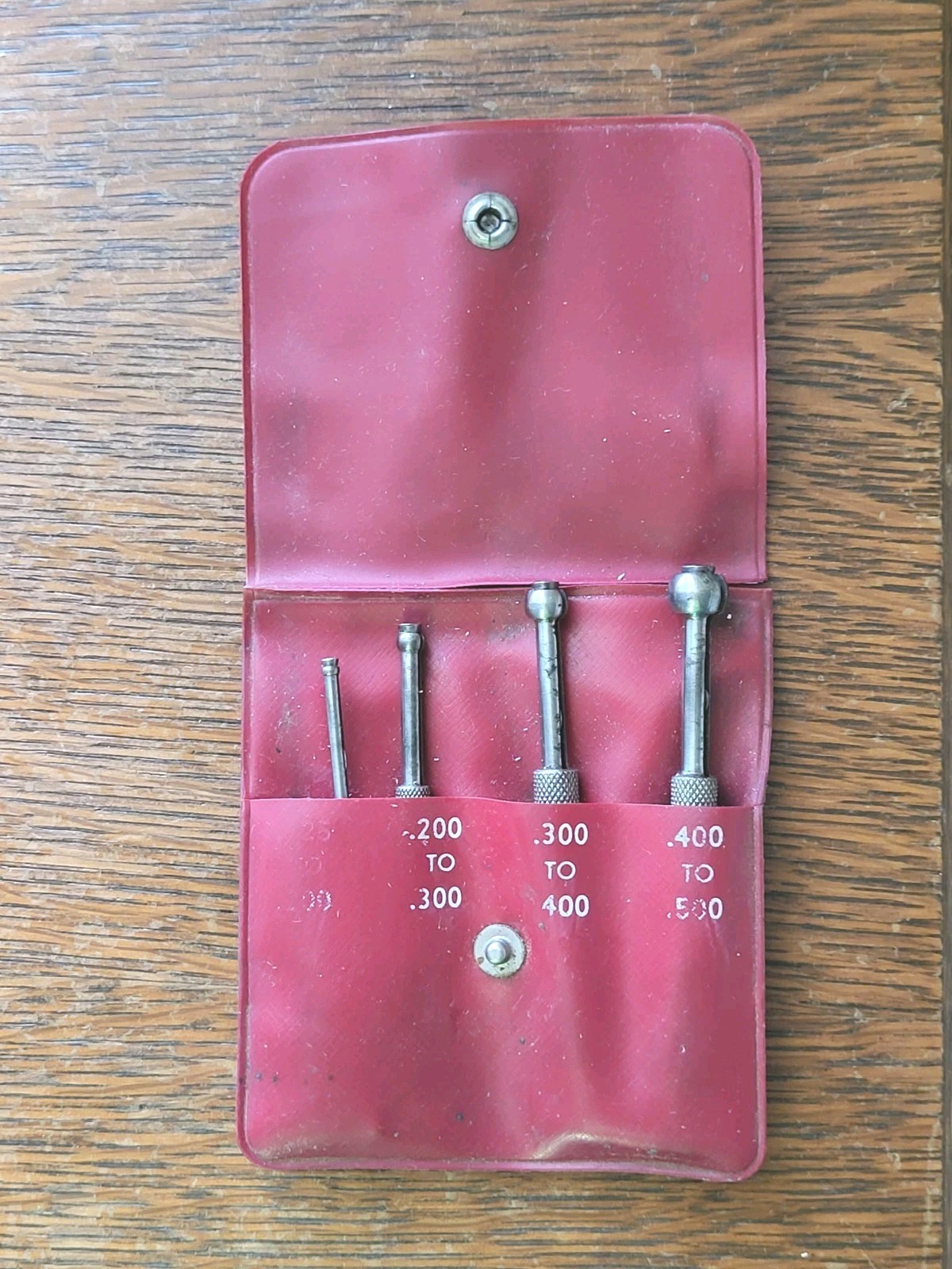 Starrett No. 829 (A-D) Small Hole Gages w/Pouch Machinist Tools USA