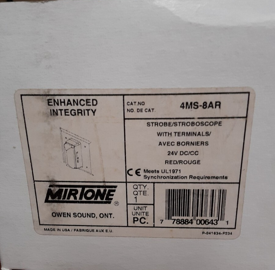 MIRTONE 4MS-8AR 24V Strobe Red.