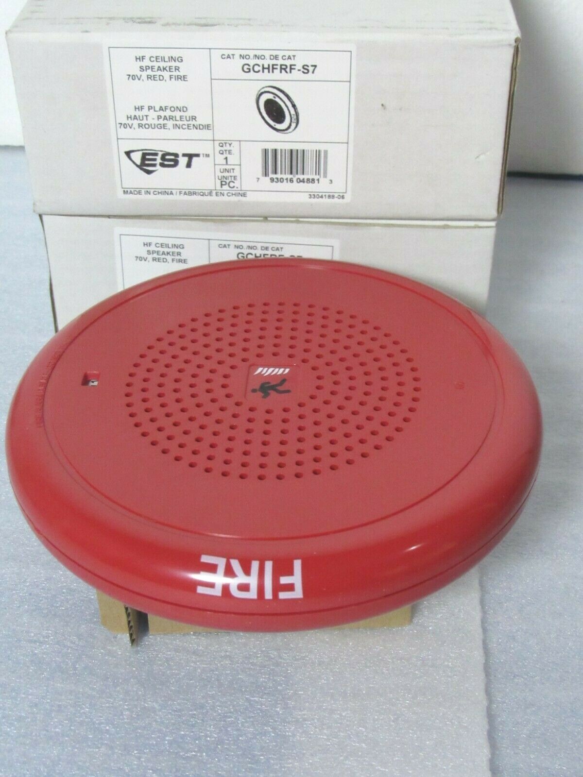 [Lot of 3] Edwards EST GCHFRF-S7 High Fidelity Speaker Red “FIRE” [CTOKT]