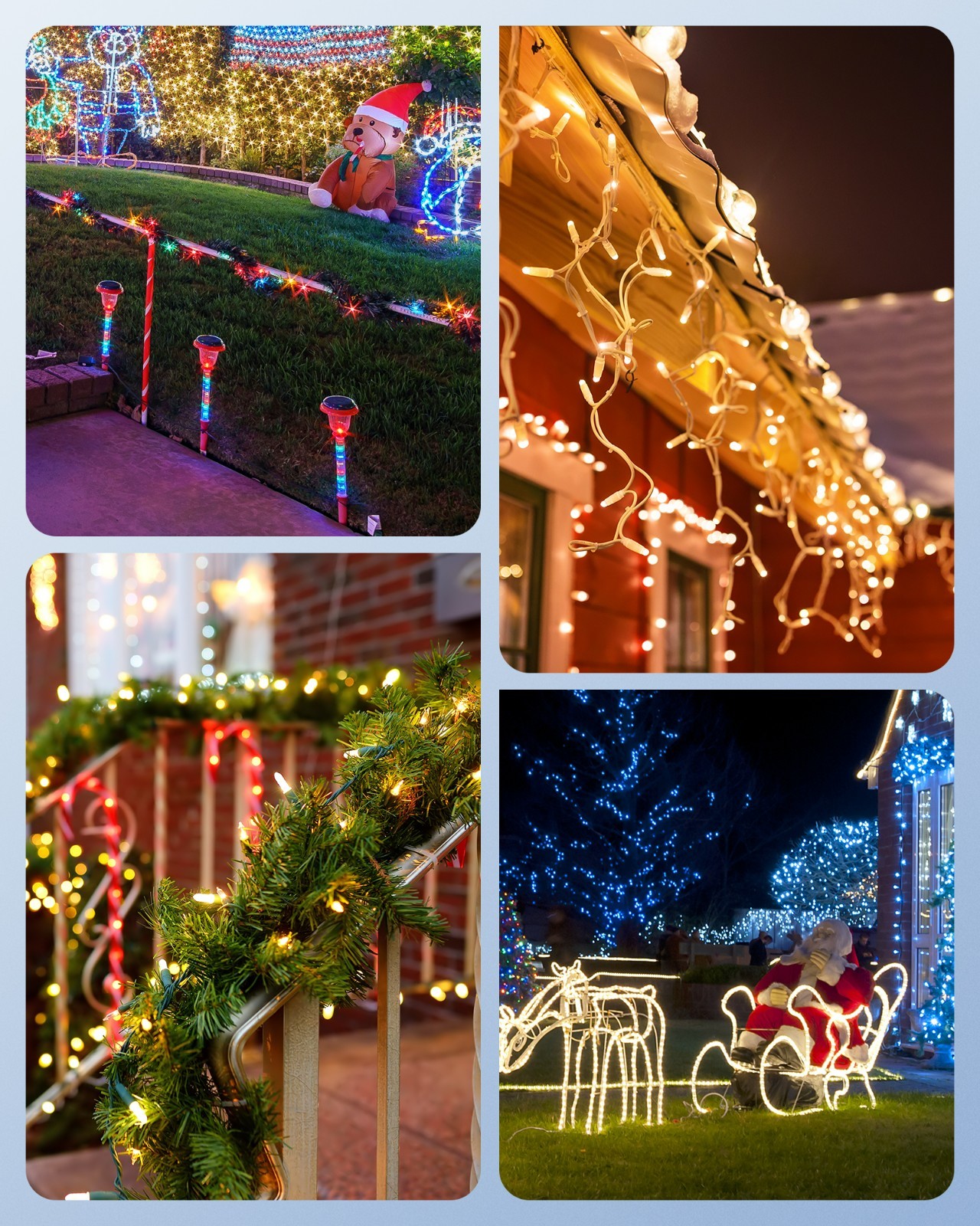 DEWENWILS Christmas Light Timer Outdoor, Dusk to Dawn Sensor & Remote Control
