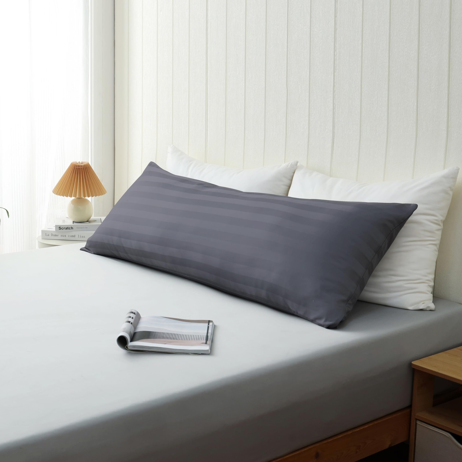 100% Cotton Zippered Body Pillow Protectors (20" 54") 1 Pack