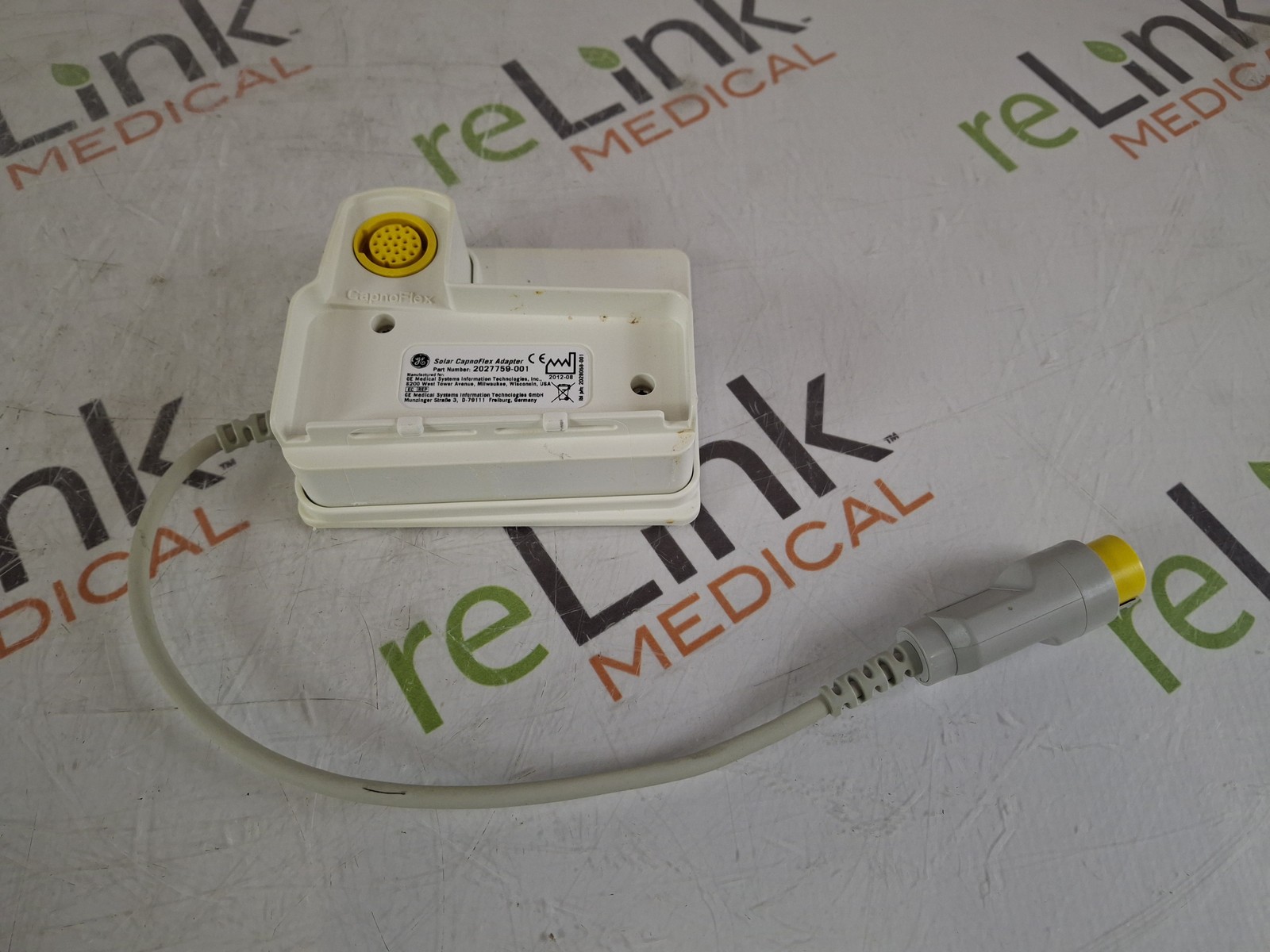 GE Healthcare Solar CapnoFlex 2027759-001 Adapter