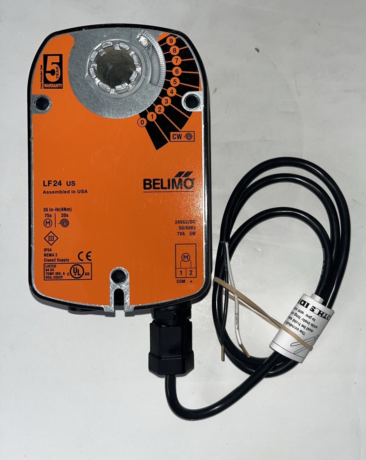 BELIMO  LF24  US   SPRING RETURN ACTUATOR         BRAND NEW 24 -VAC/DC   7VA. 5W
