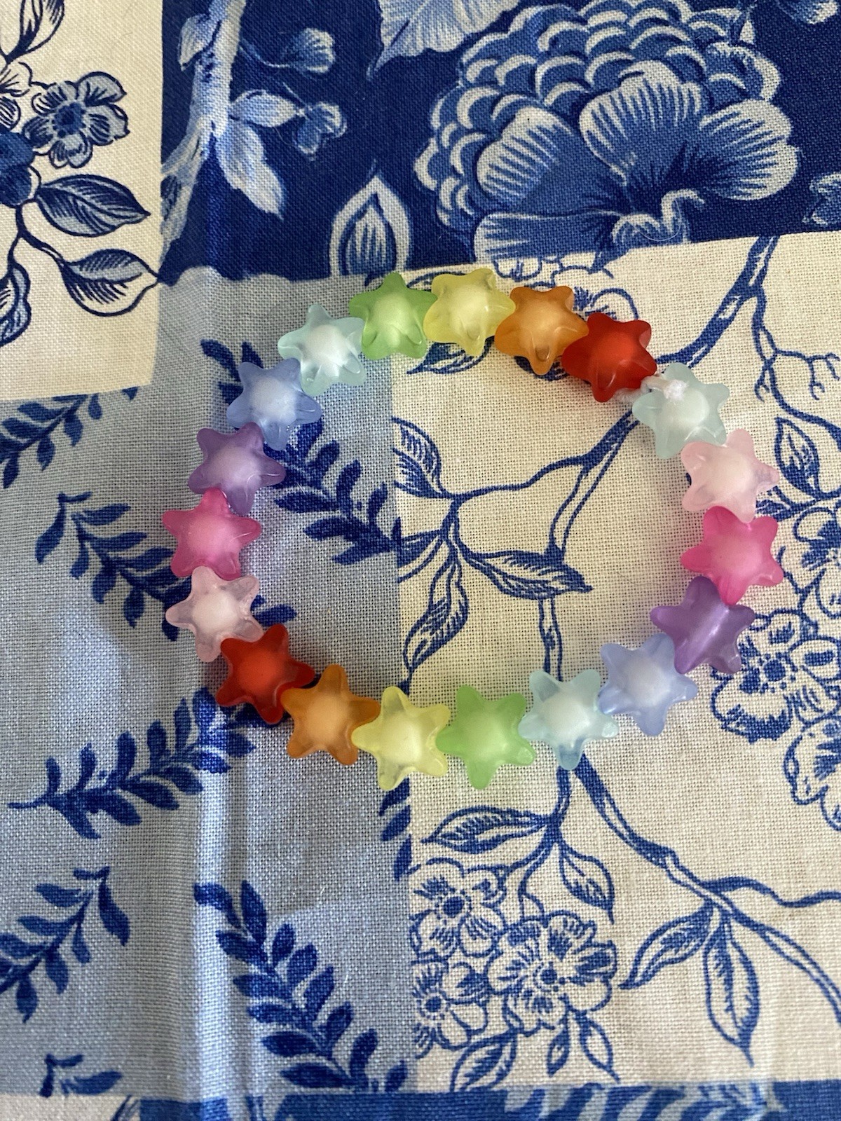 Colorful Star Beaded Bracelet - Handmade