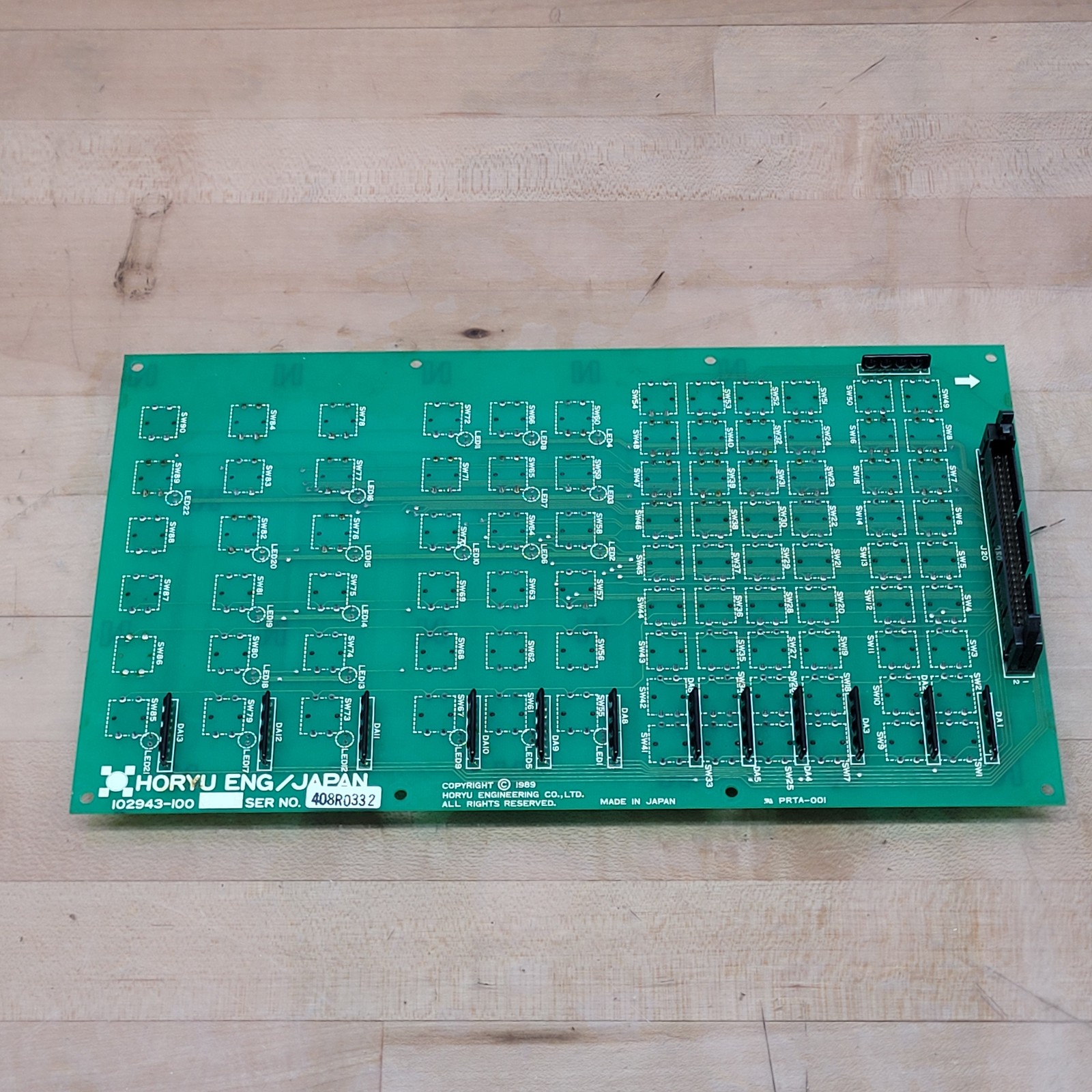 Horyu 102943-100, Push Button Control Panel Board - USED
