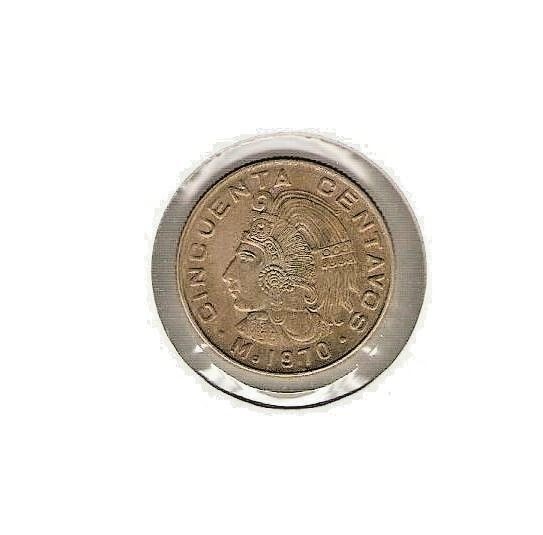 1970 MEXICO Coin 50 CENTAVOS