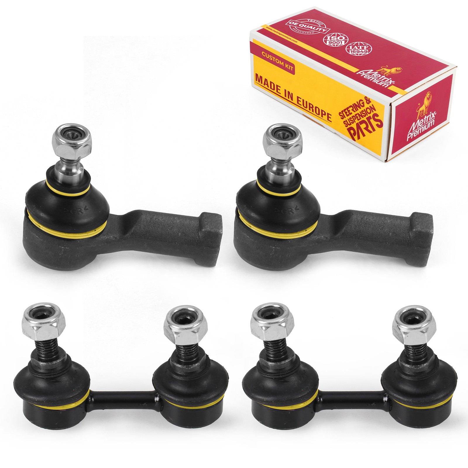Front  Outer Tie Rod End & Sway Bar Link Kit for Eclipse 2.0L 3000GT Stealth FWD