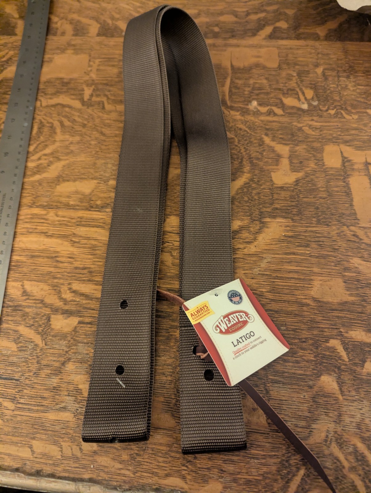 Equine Latigo Connects Cinch To Saddle