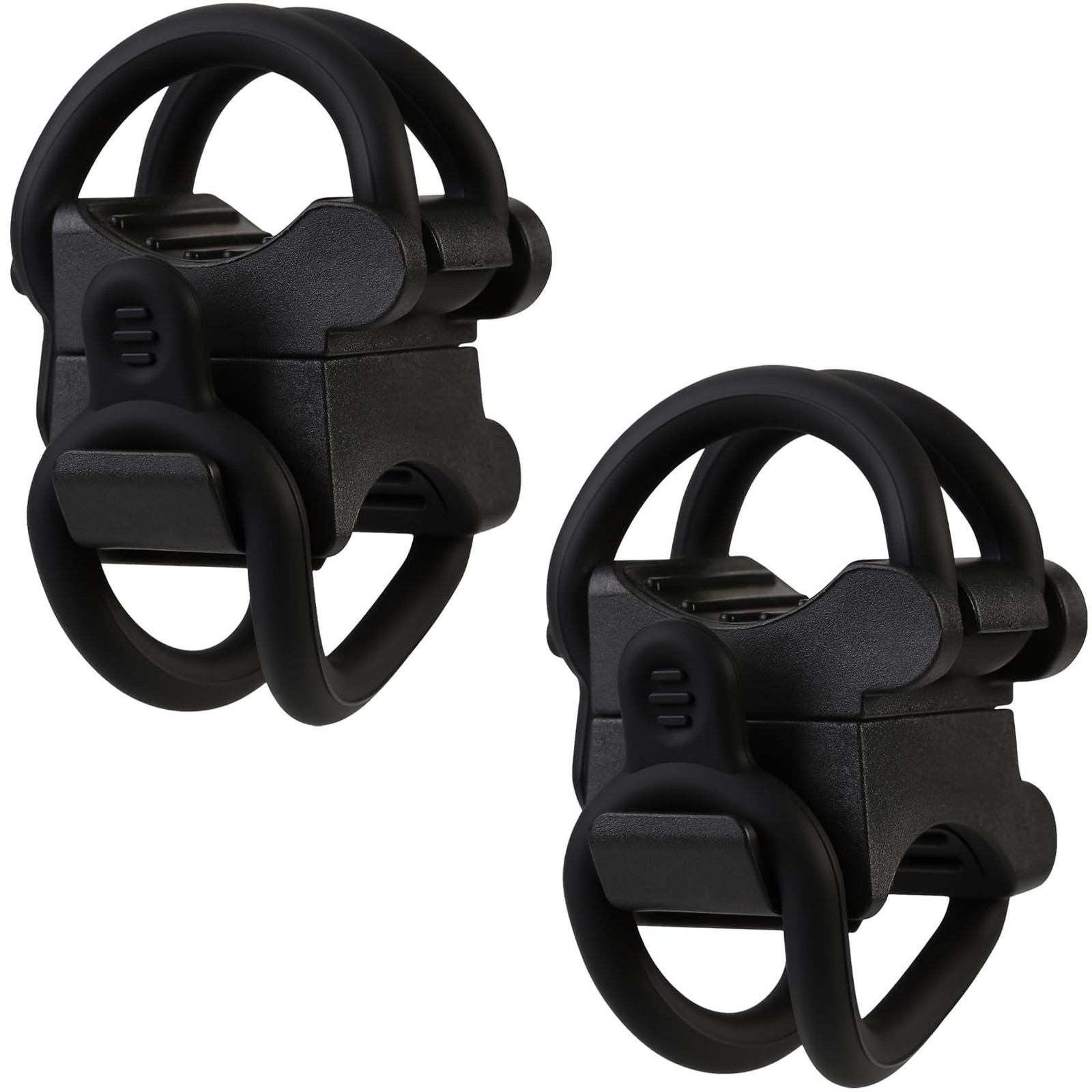 Universal Flashlight Bike Mount for Flashlight 2 Pcs Black