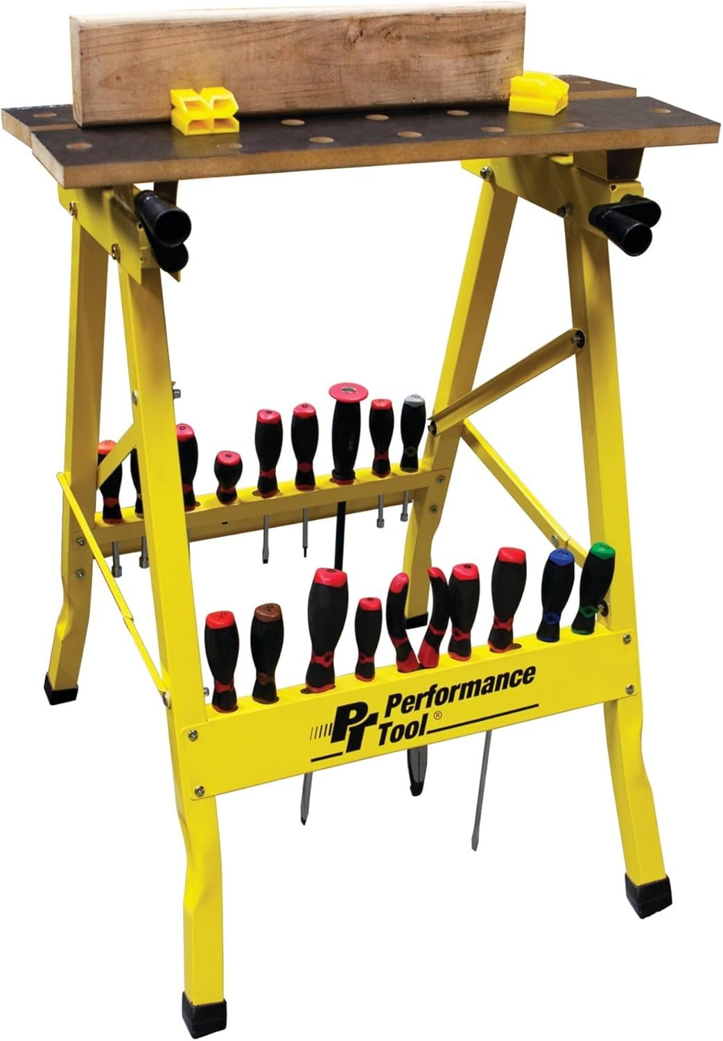 Versatile Workbench with Angled Jaws and Compact Dimensions for Unique Materials