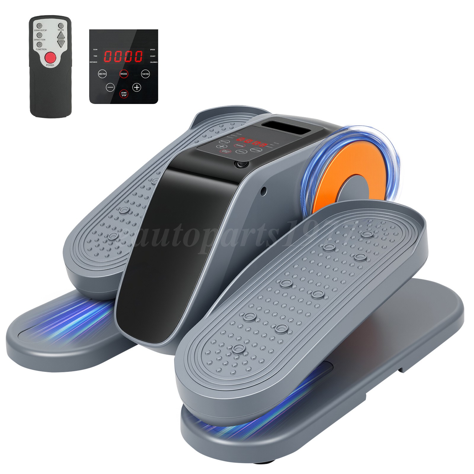 Under Desk Electric Elliptical Machine - Gray 12 Modes Ideal for Rehabilitation