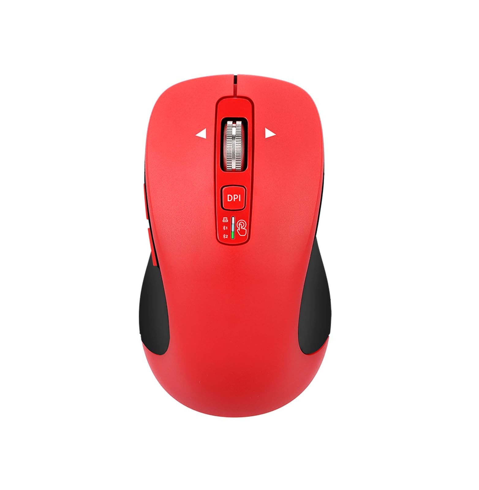 Wireless Bluetooth Mouse (USB + BT1 + BT2), Full Size, 4-Way Scrolling, Multi...