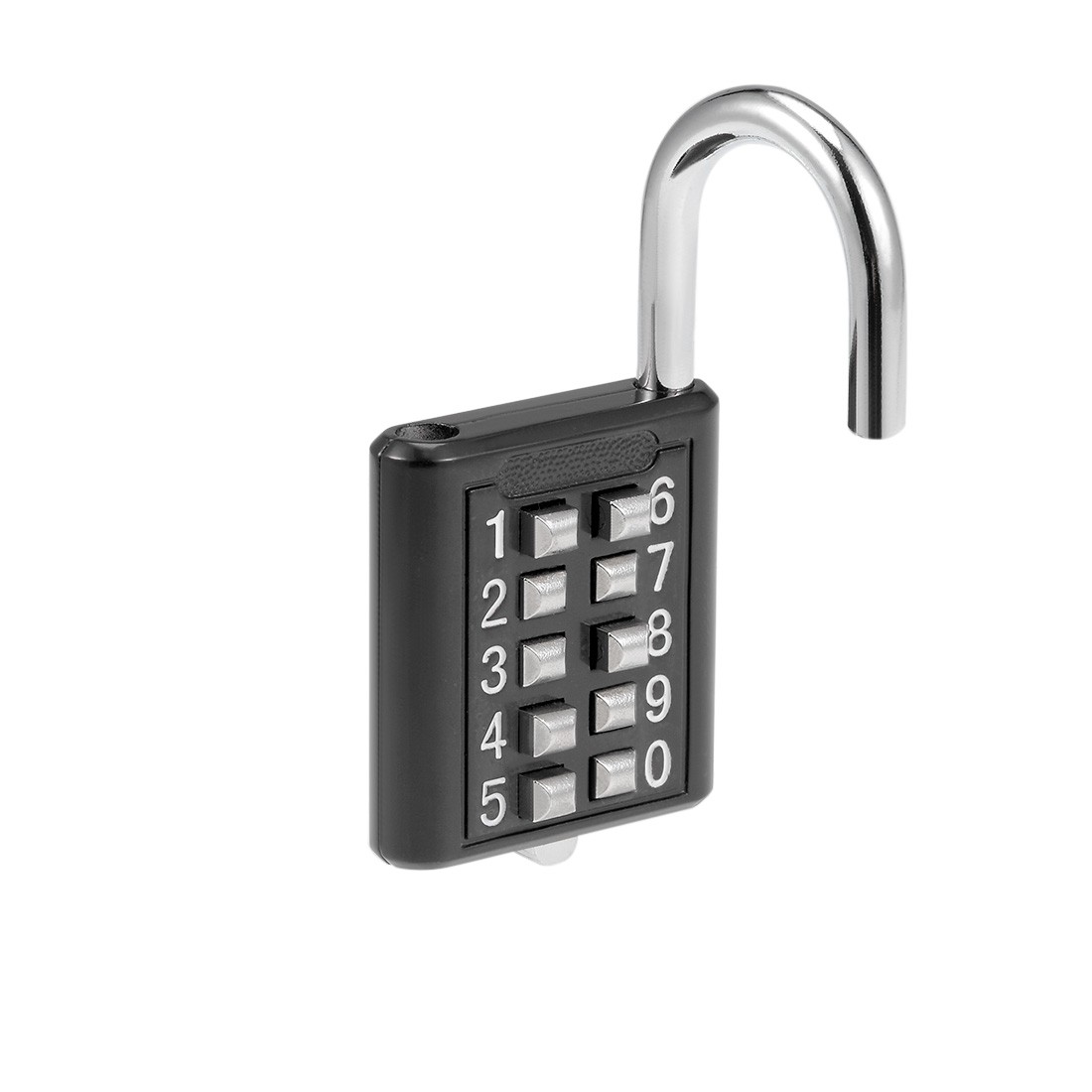 10-Digit Combination Padlock Push Button Locker Cabinet Lock Black 2Pcs