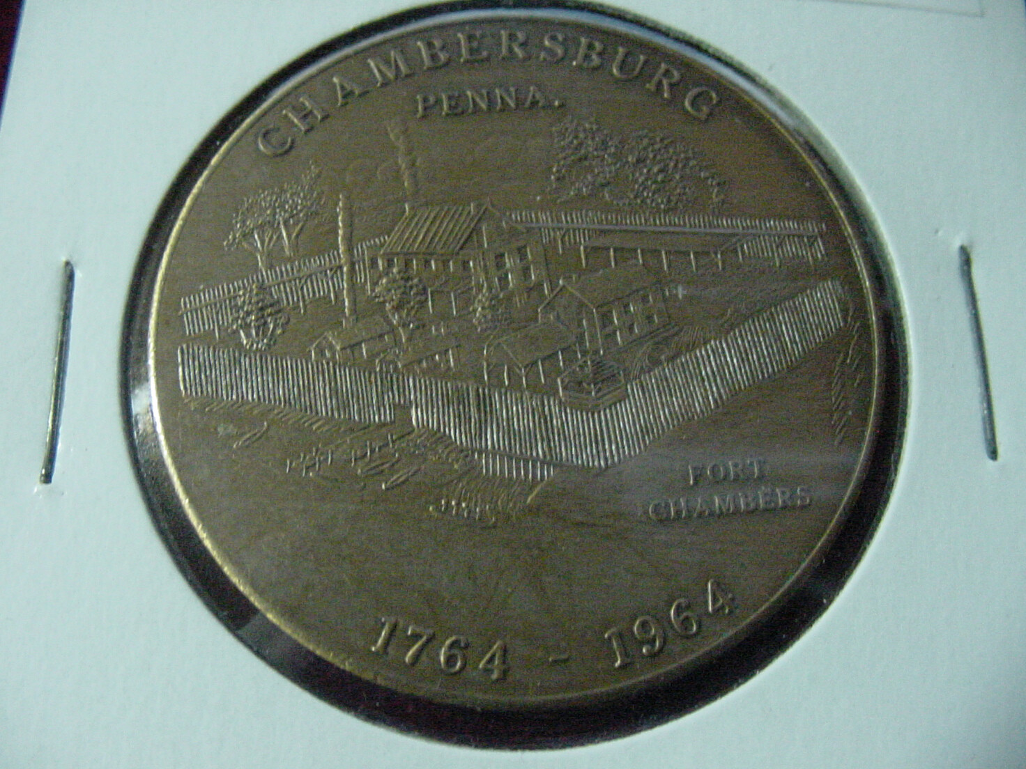 CHAMBERSBURG, PENNSYLVANI(1764-1964) BICENTENNIAL- CHALLENGE COIN / MEDAL