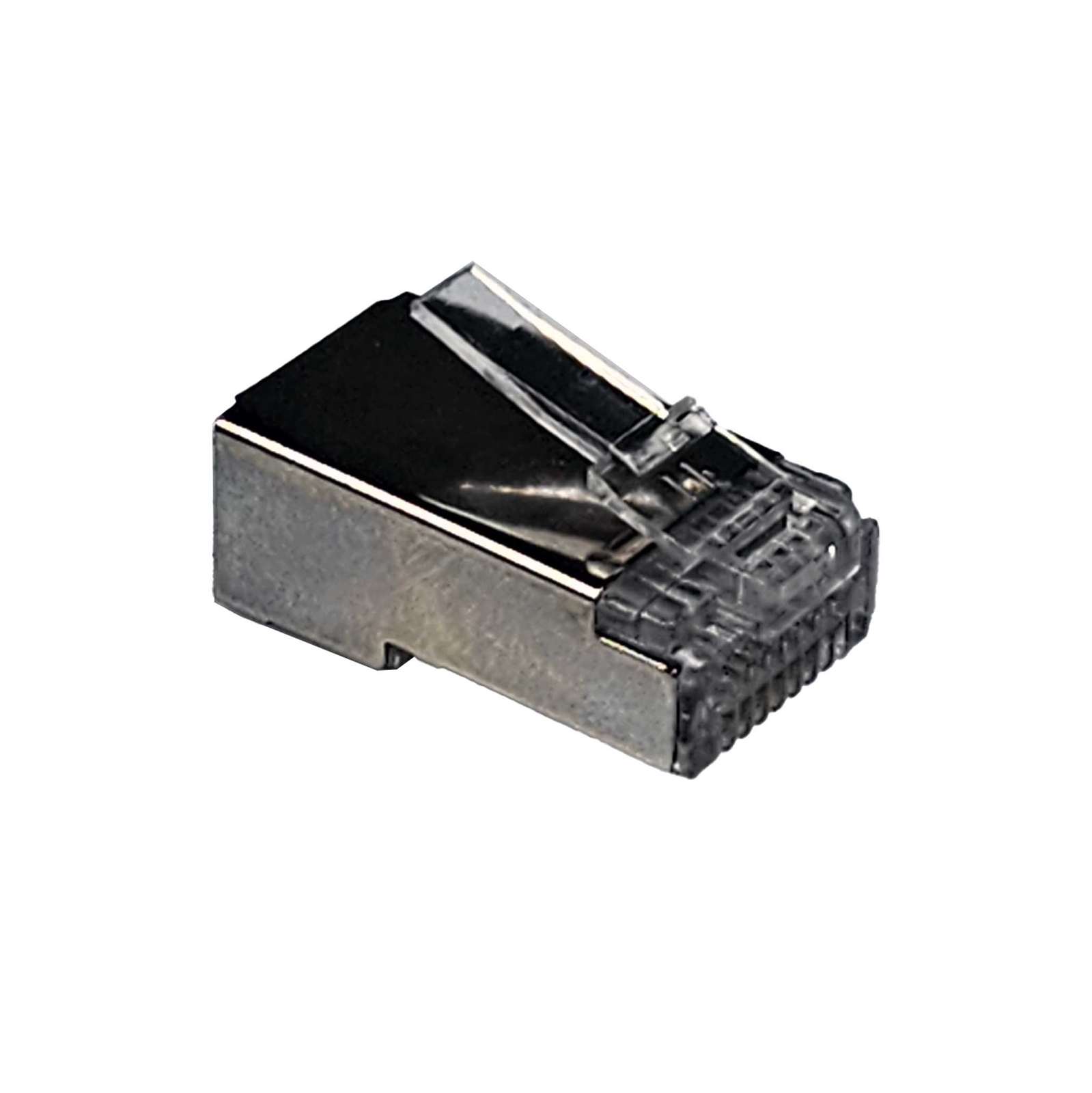 CAT6/CAT6A RJ45 8P8C Pass Through Modular Plug shielded connector, 100pcs