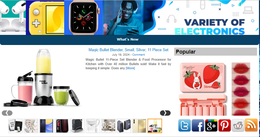 Automated Affiliate E-Commerce Website for Electronic Items – Free Installation