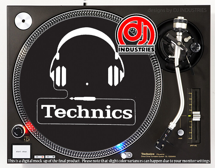 Technics Classic Headphones - DJ slipmat for LP turntable record player