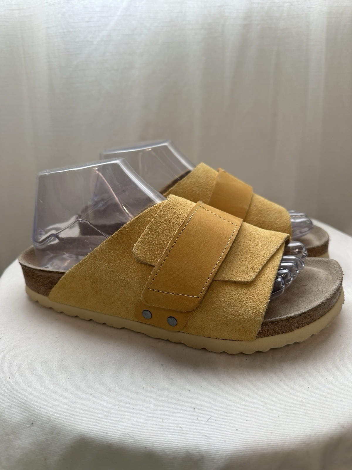 Birkenstock Kyoto Ochre Nubuck/Suede Leather Soft Narrow EU 39 Womens 8-8.5