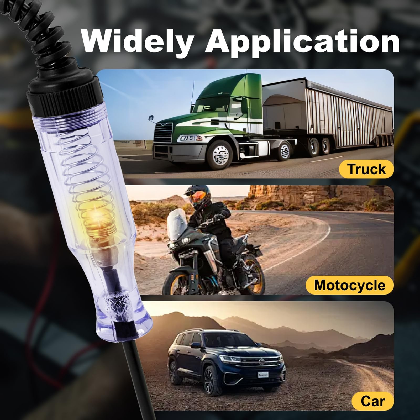 Test Light Automotive, Professional 6V-12V-24V DC Circuit Tester | Continuity &