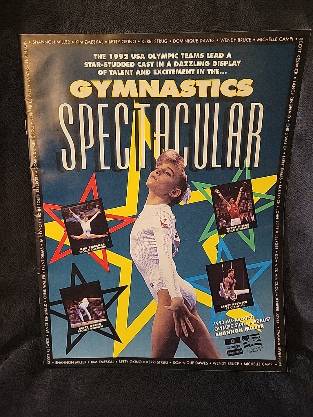 1992 USA Olympic Teams Gymnastics Spectacular Official Tour Program