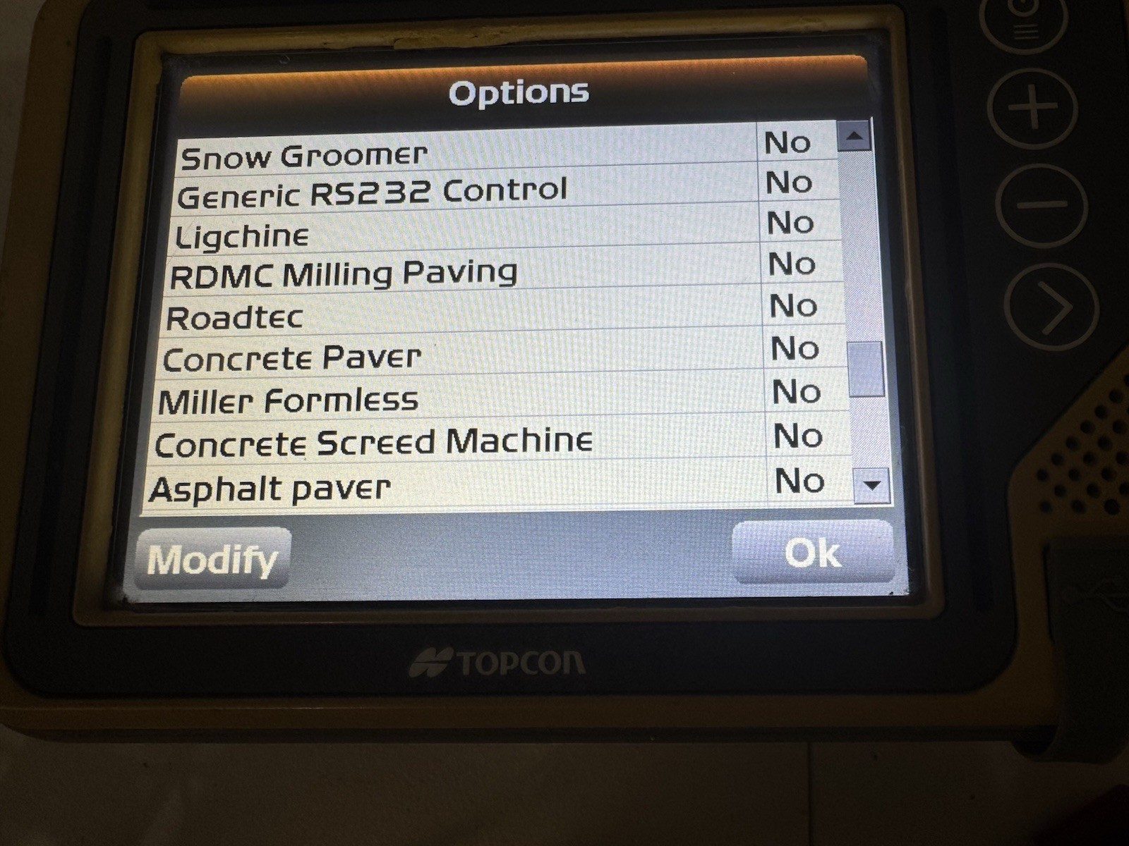Topcon GX-55 Graphical Machine Control Display Box for Bulldozer or Excavator