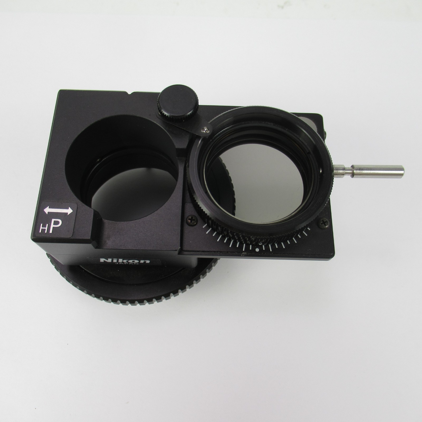 NIKON hP SLIDE OUT ROTATING DIC POLARIZER FOR TE200 TE300 INVERTED MICROSCOPE