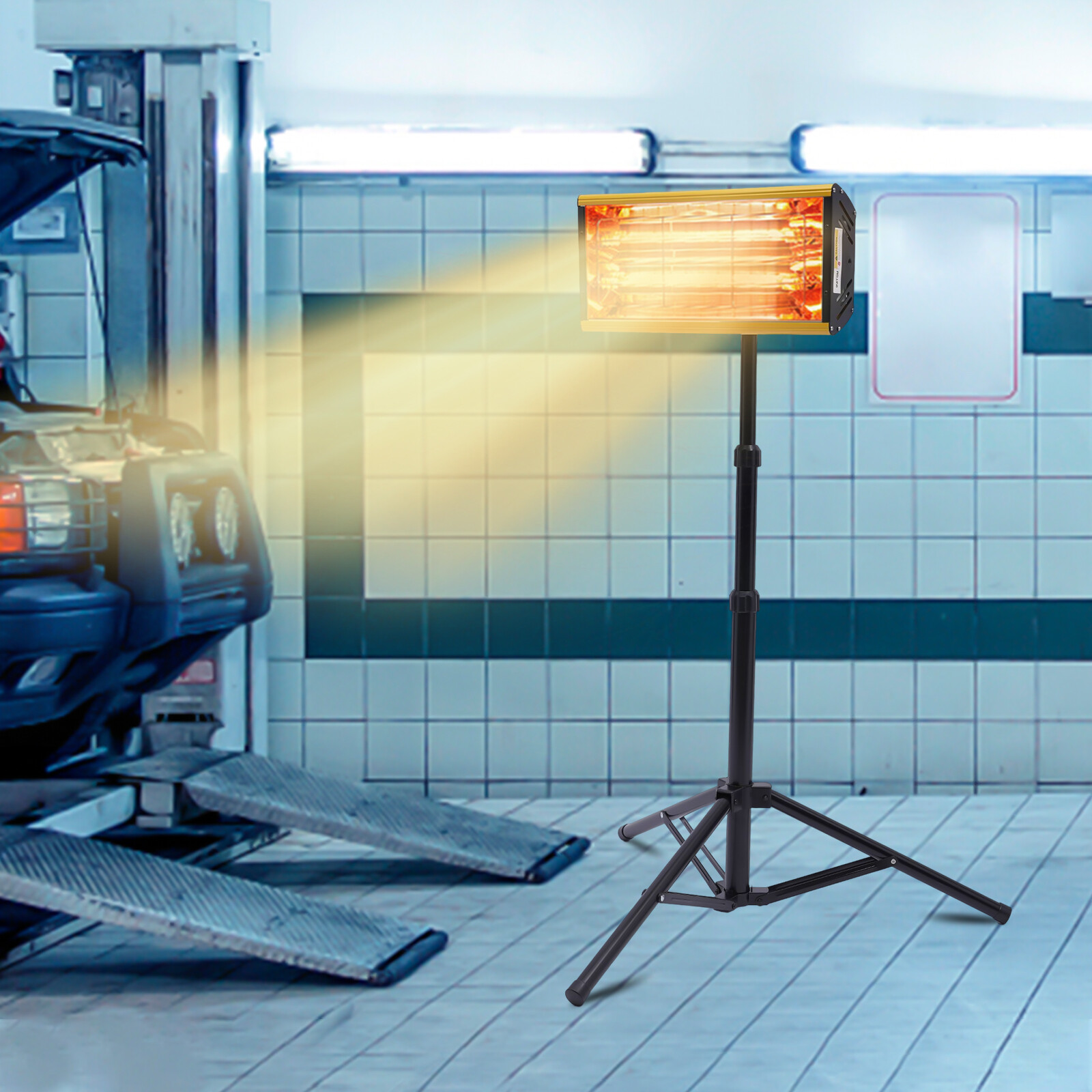 Infrared Paint Curing Lamp Auto Body Heating Booth Spray Baking Light 2000W 110V
