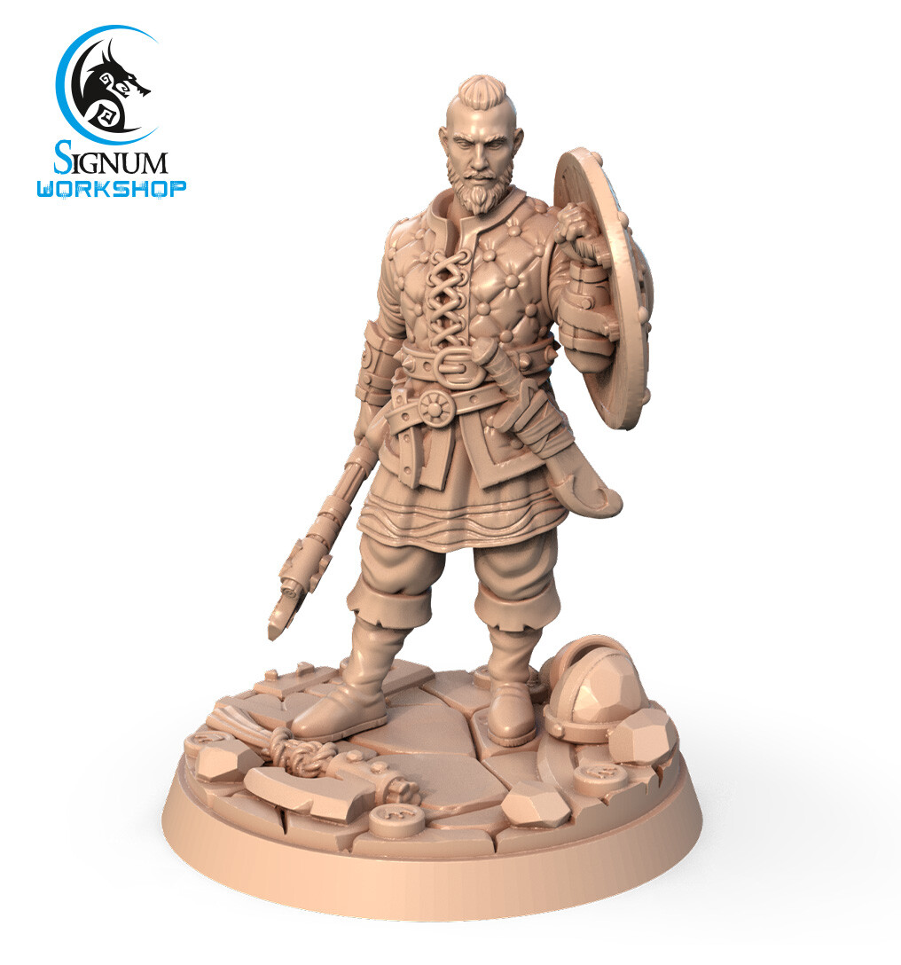 Bjorn Lothbrok Viking Norse - Signum Games - Fantasy Dungeons and Dragons Mini