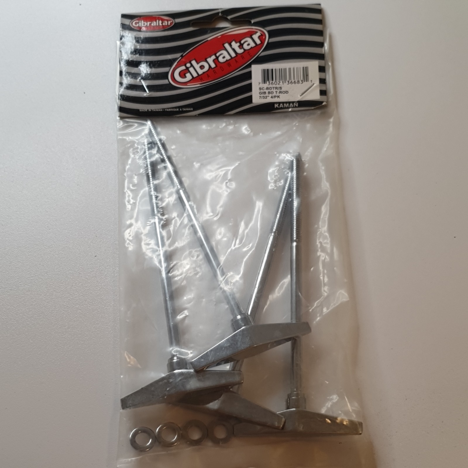 NEW - Gibraltar 7/32" Bass Drum T-Rod (4), #SC-BDTR/S