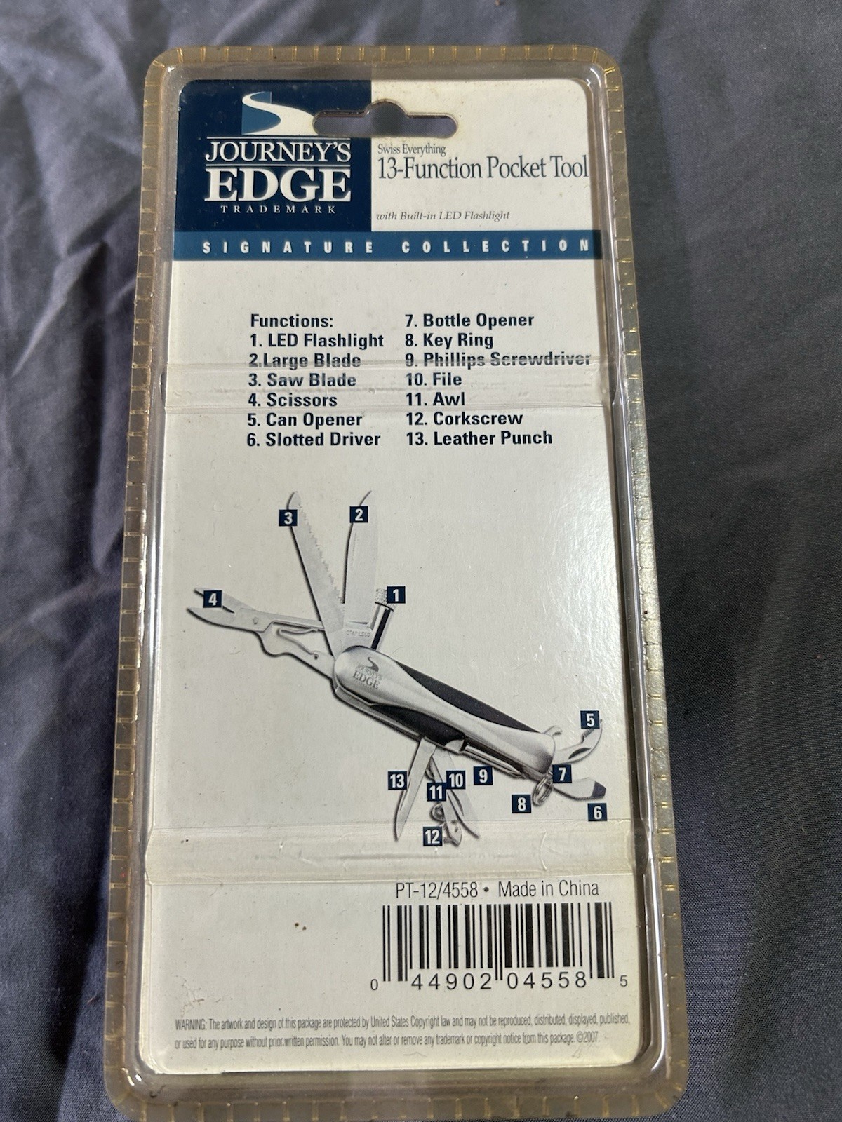 Journey's Edge Pocket Tool/Swiss Everything 13 Function Tool/All in one