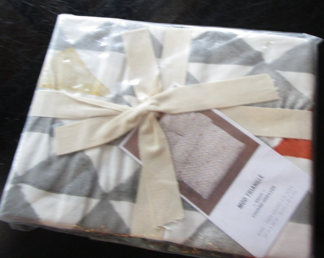1 West Elm Mod Triangle king sham New w tags