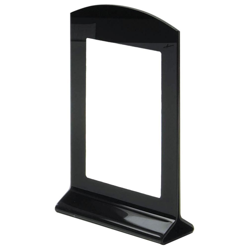 Cal-Mil Black Acrylic Sign Holder With Black Frame - 5 1/4"L x 1"W x 7 3/4"H