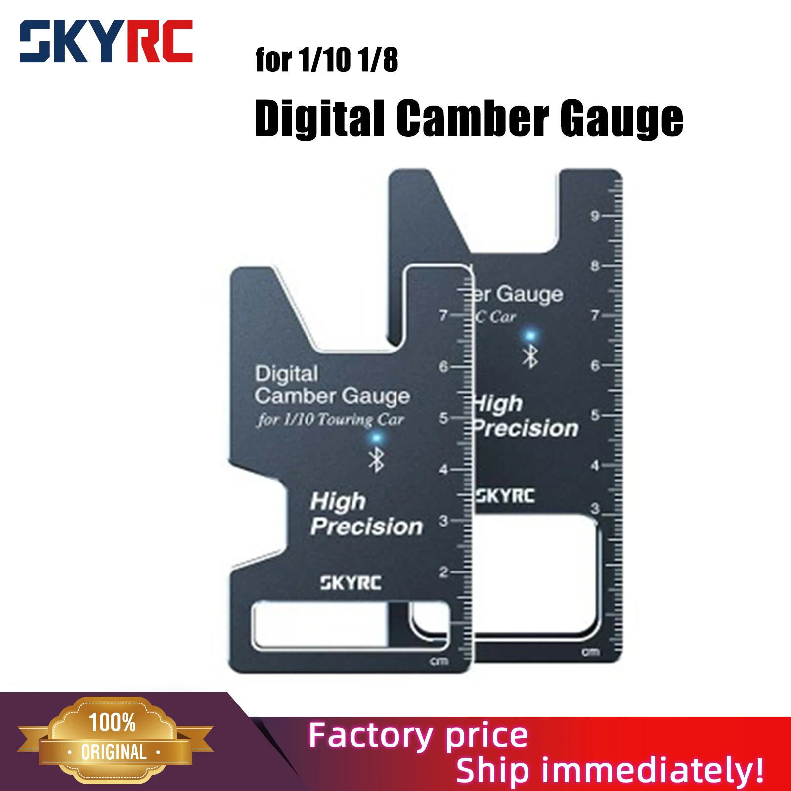 Digital Camber Gauge for 1/10 1/8 Touring Car RC Racing Wheel with Bluetoth