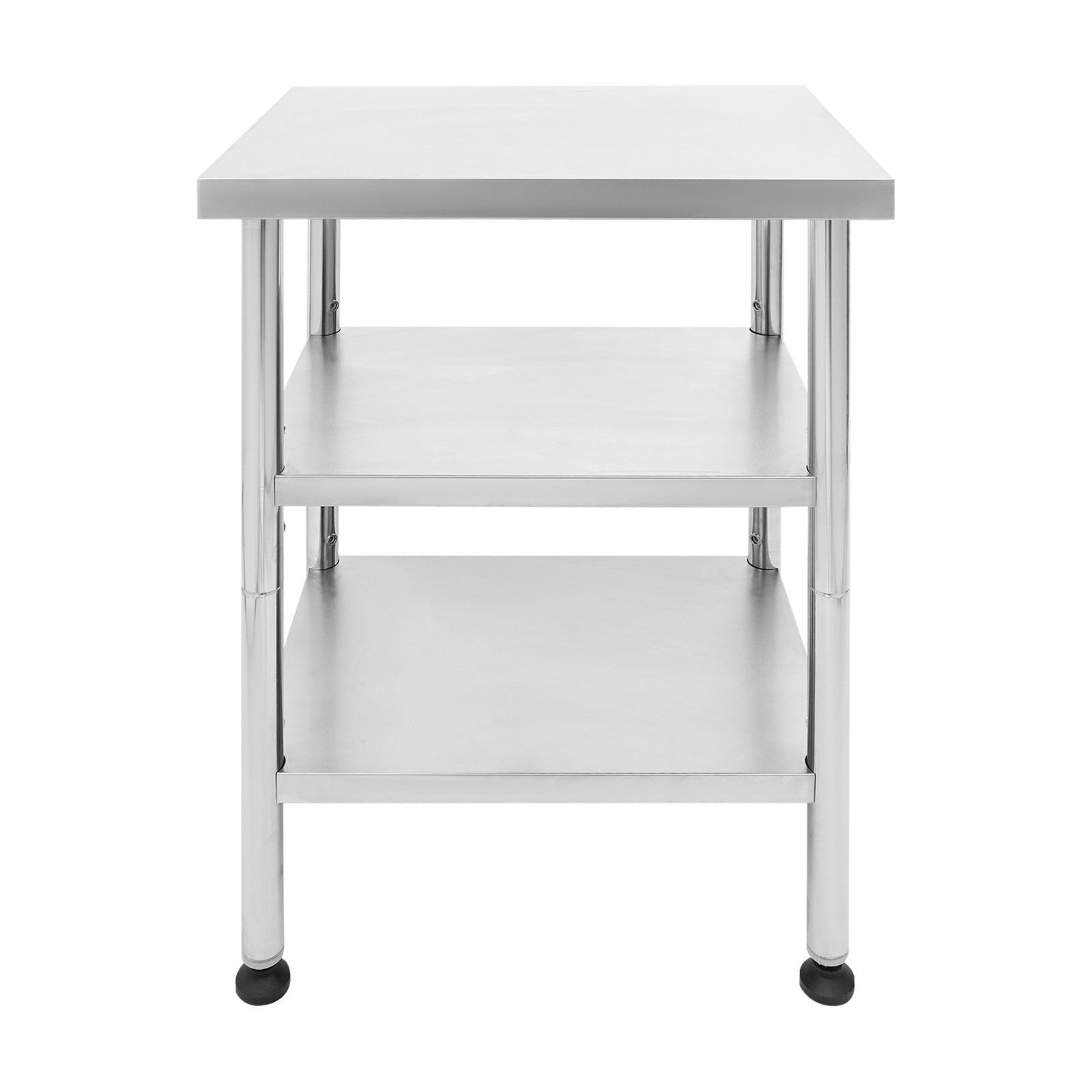 Work Table Commercial Work Table with Adjustable Under Shelves 3-Tier Work Table