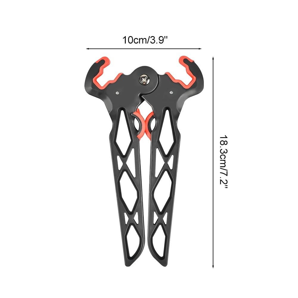 Compound Bow Stand, Foldable Archery Bow Stand with Jaw Spring D...