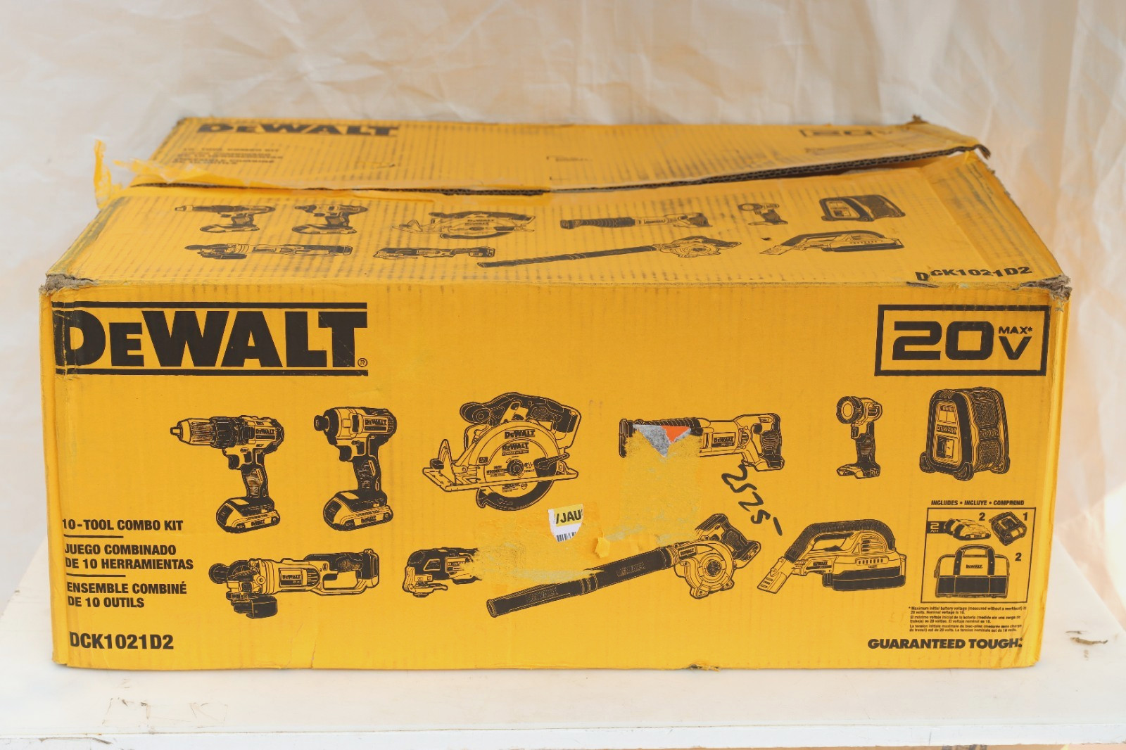 DEWALT 20-Volt Max 10-Tool Cordless Combo Kit W/2, 2.0AH Batt. (DCK1021D2)
