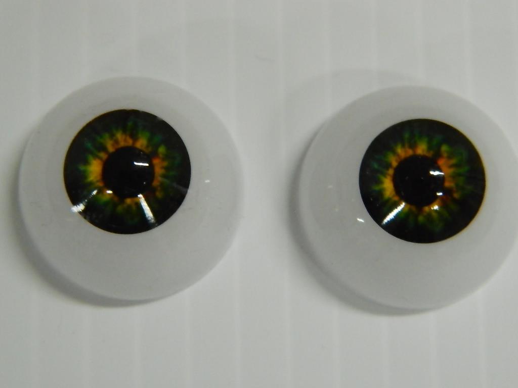 Realistic Life Size Acrylic Eyes for Halloween PROPS, MASKS, DOLLS (26 mm) FA03